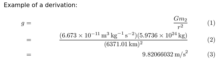Rendering of the derivation example.